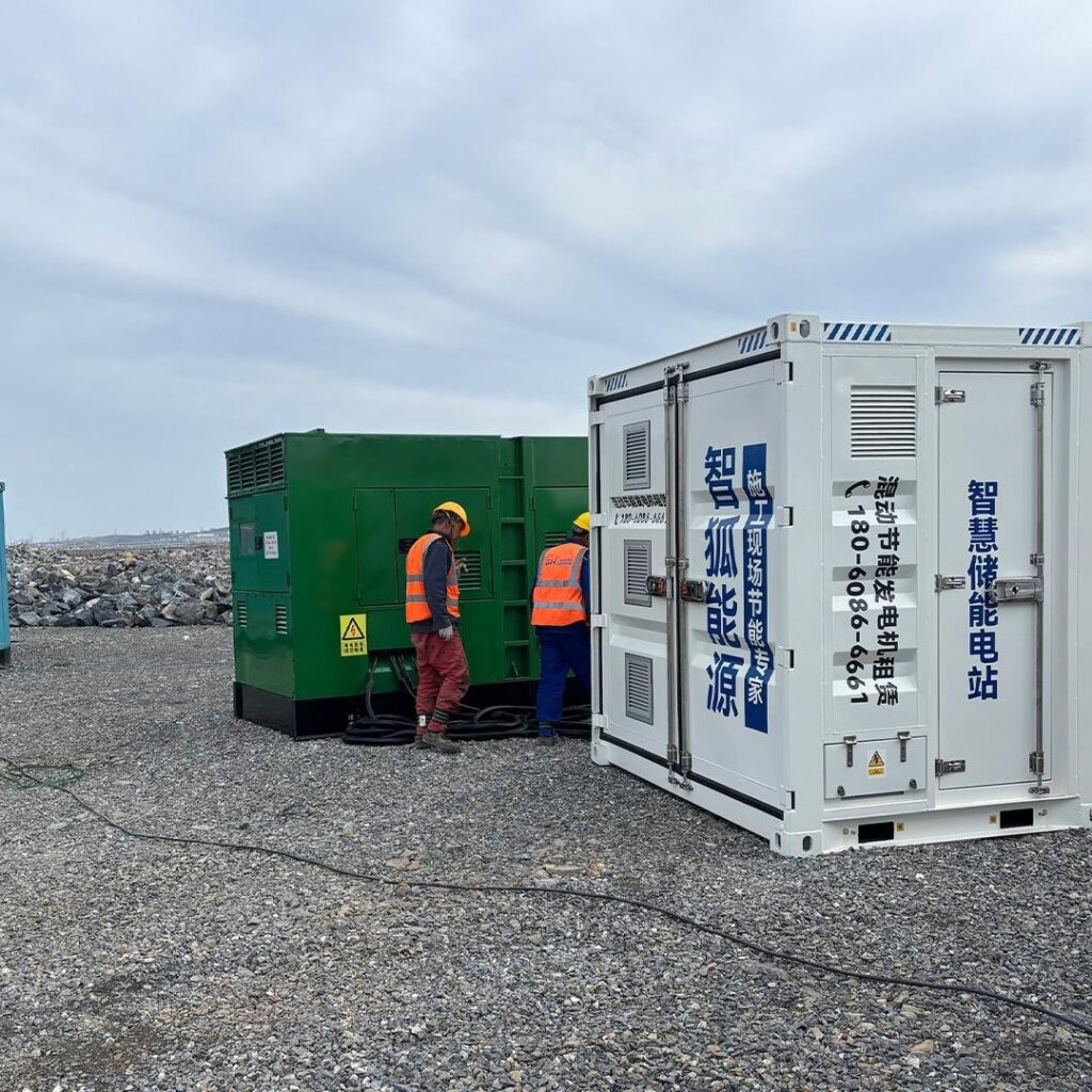 Foxtheon hybrid power solution construction site Dalian Airport
