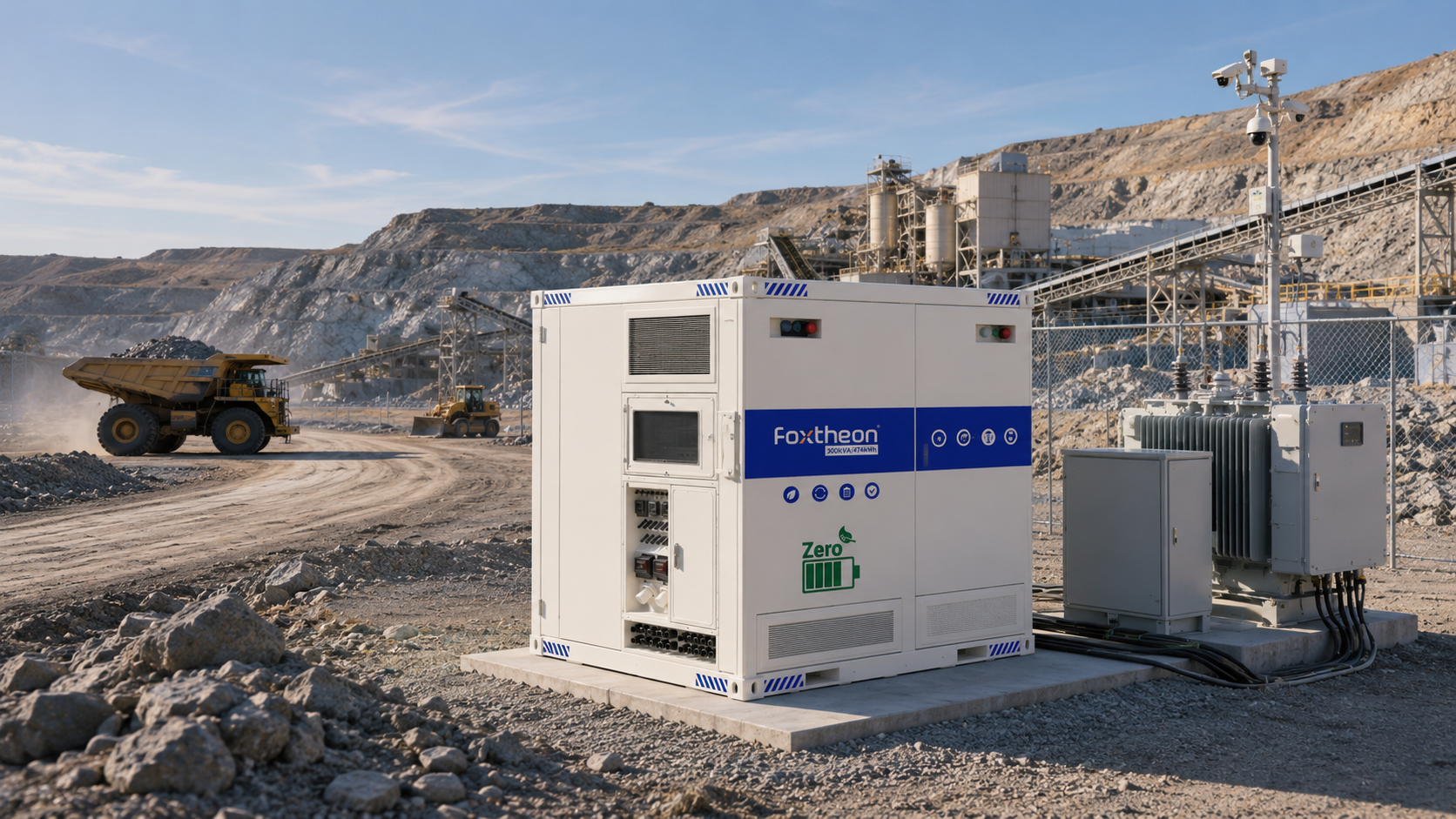 Hybrid power system for mine site power and remote mining operations