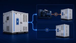 Hybrid BESS vs battery-only BESS for an off-grid site